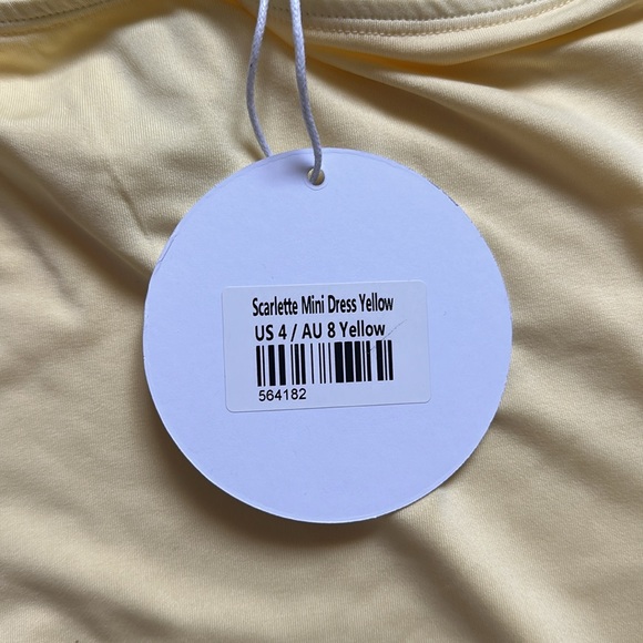 Princess Polly Scarlette Mini Dress Yellow - Picture 4 of 4